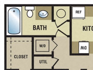Stevens Creek Commons - 1 Bedroom 703 square feet Stevens Creek Commons - 1 Bedroom 703 square feet